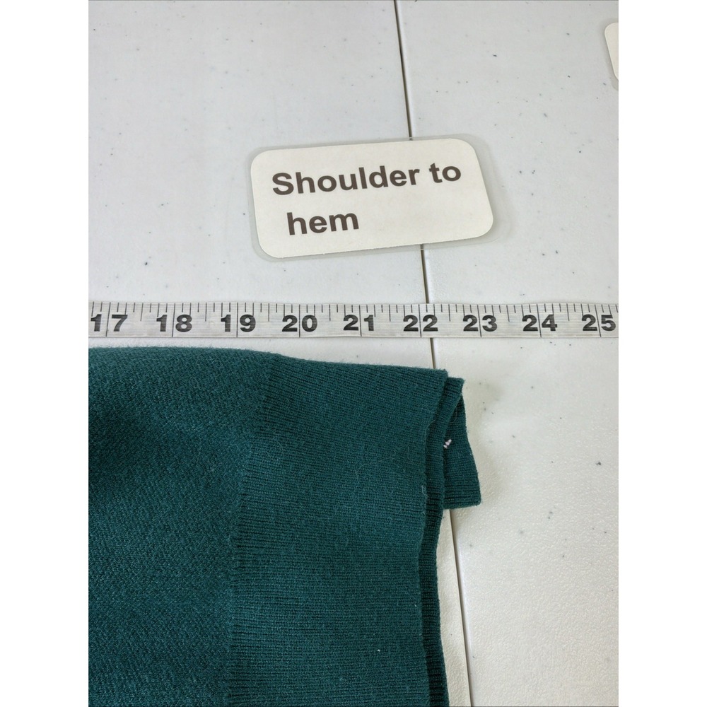 SSYS The Label Womens "Joy" Sweater Crew Neck Christmas Green Holiday Sz M Cozy - Picture 4 of 7